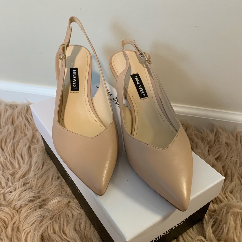 Nine West slingback pumps in nude